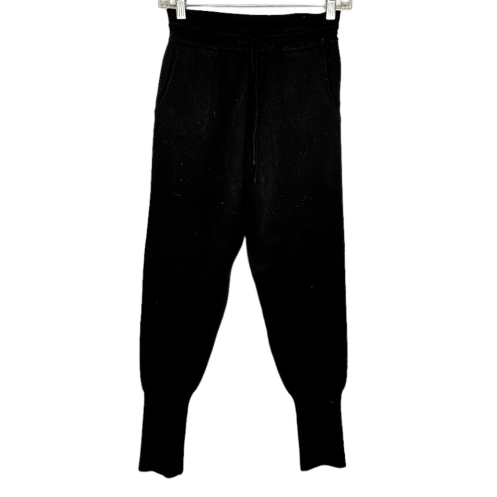 Zara Thick Black Sweater Drawstring Pants